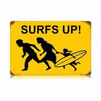 surfer family running